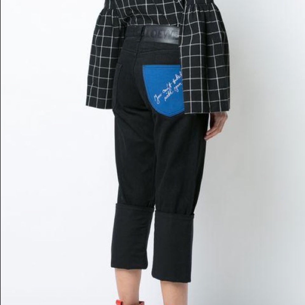 Loewe CANT TAKE IT W/YOU BLACK JEANS